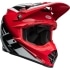 Casque Cross Bell Moto-9S Flex Rail Rouge Blanc
